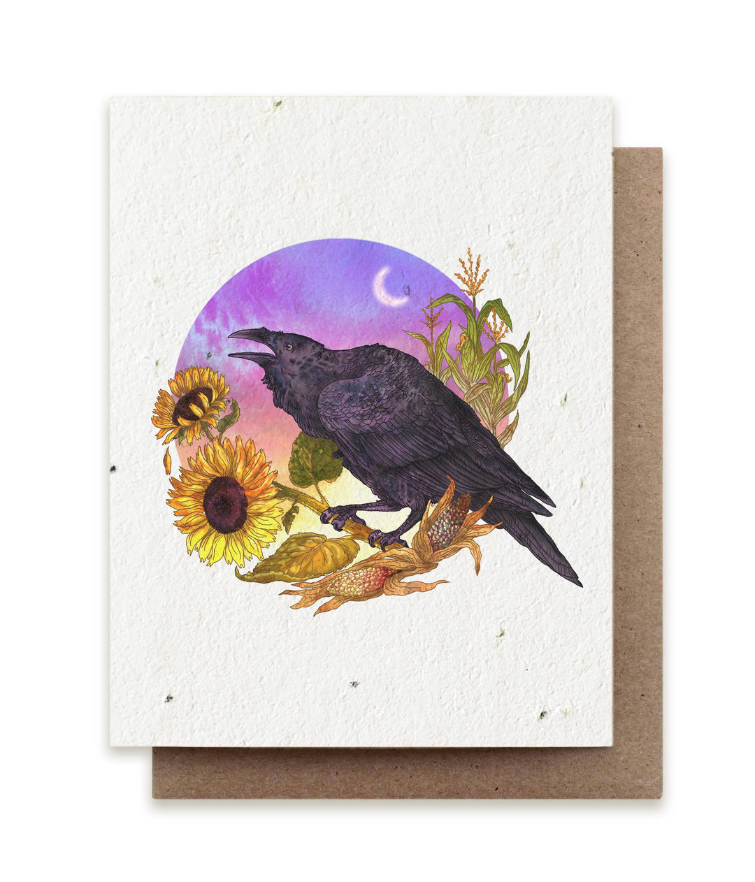 The Bower Studio - Fall Raven Plantable Herb Card