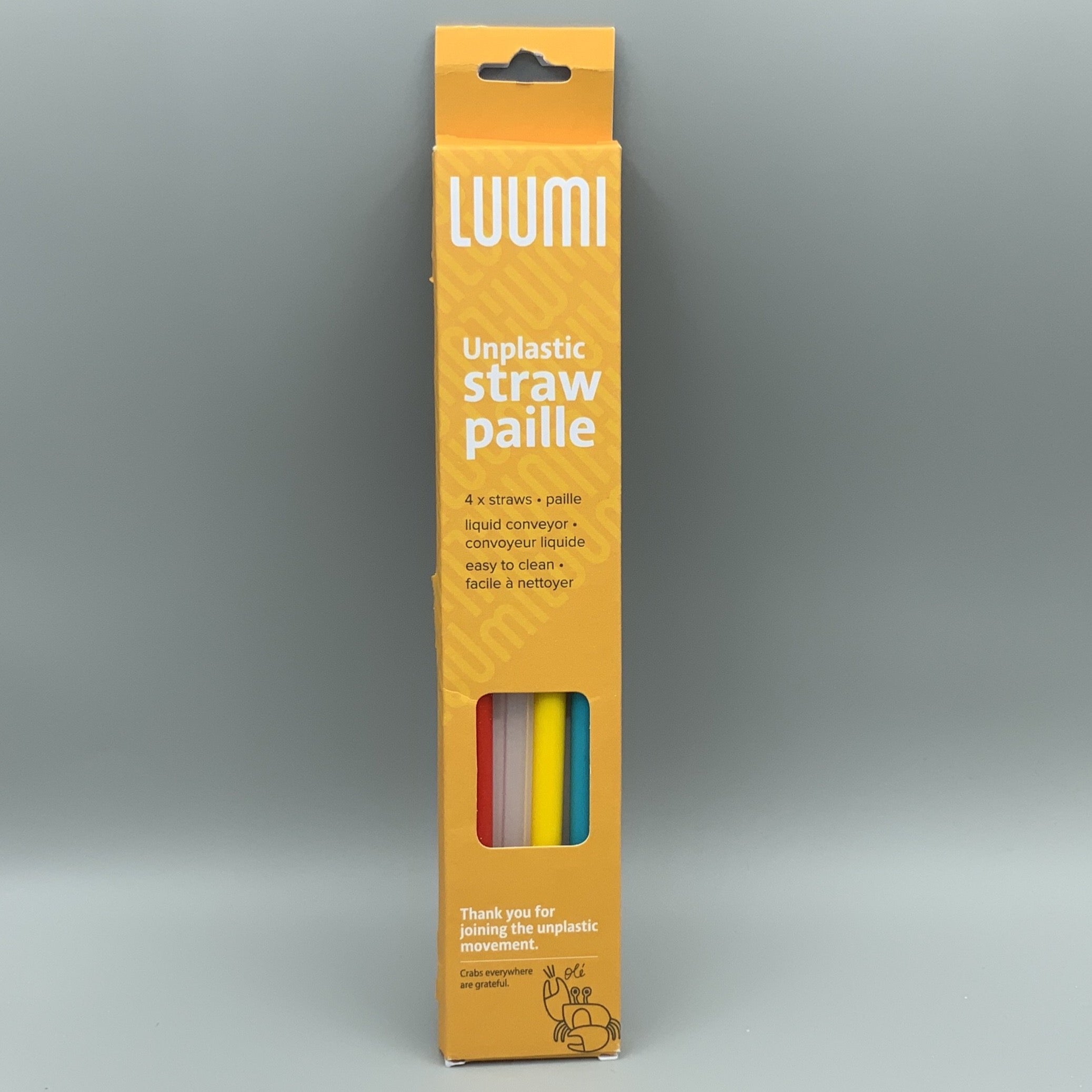 Luumi Silicone Straws 4-Pack