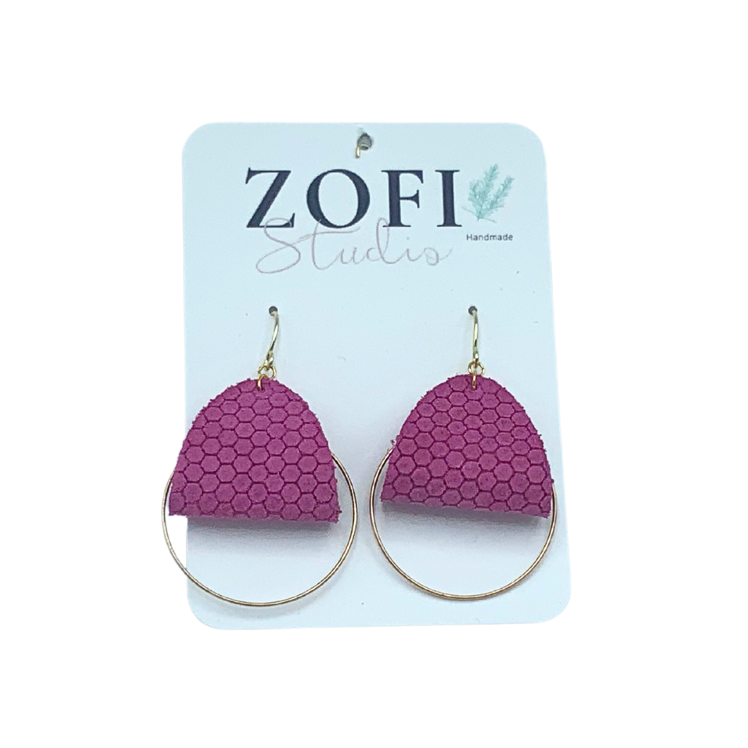 Zofi Studios Leather Earrings