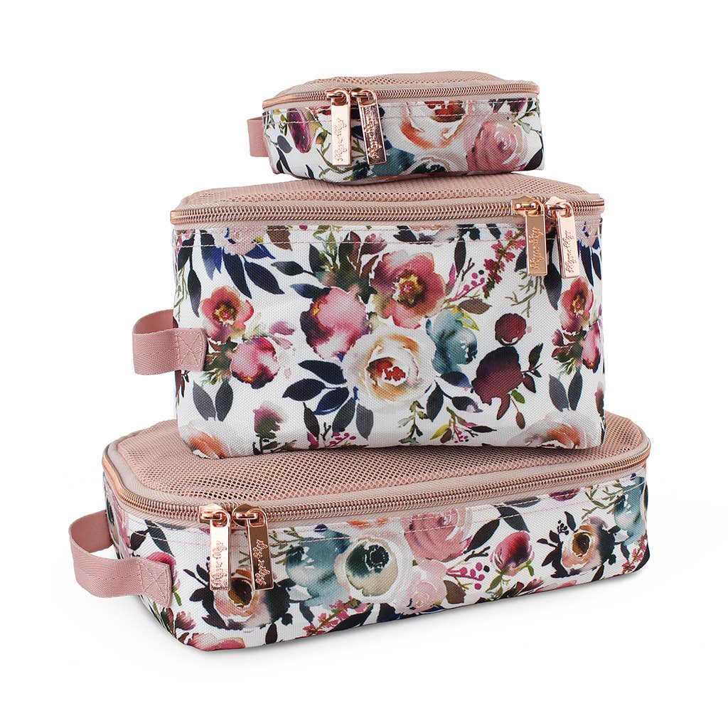 Itzy Ritzy - Blush Floral Pack Like a Boss™ Diaper Bag Packing Cubes