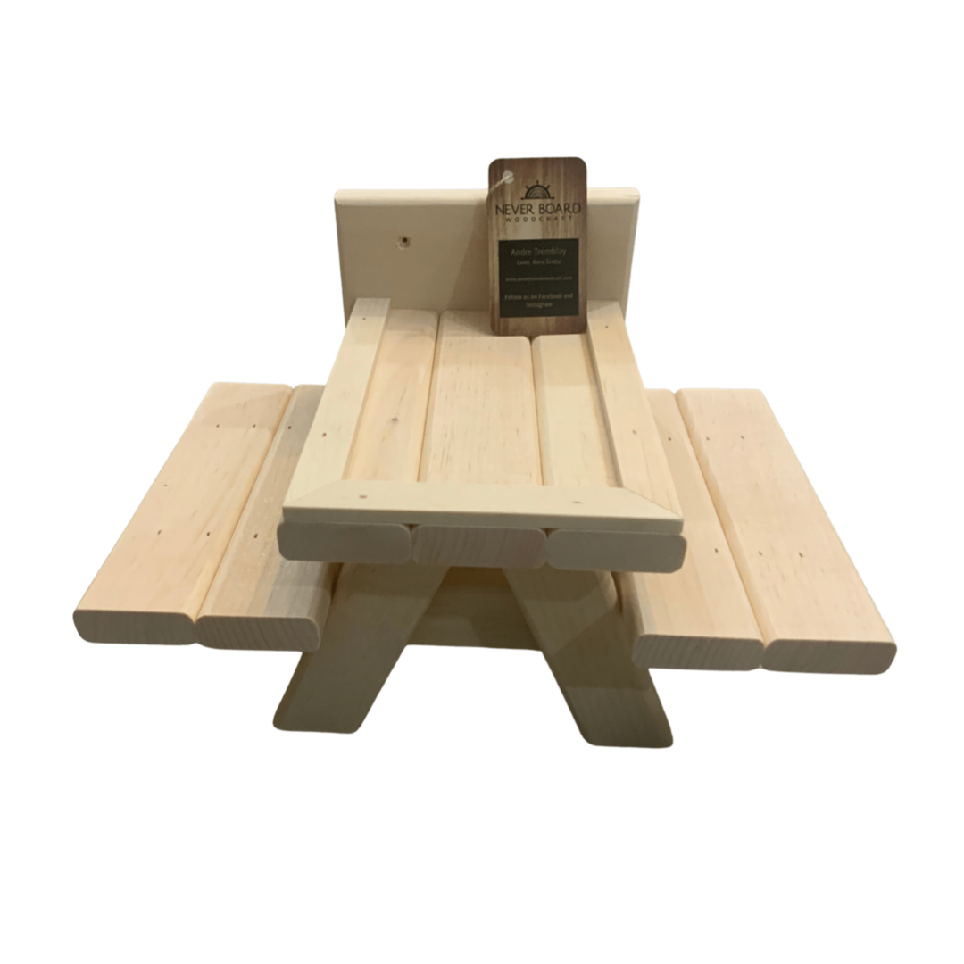 Mini Picnic Table - Never Board Woodcraft