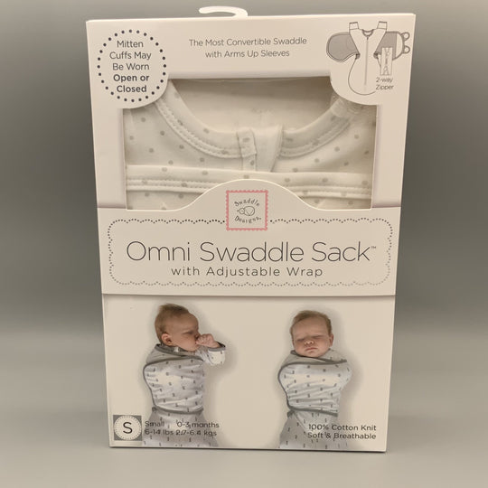 Omni Swaddle Sack with Wrap - Arms Up Sleeves & Mitten Cuffs