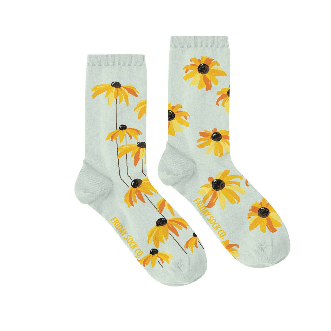 Friday Sock Co. - Women's Socks | Flower Black Eyed Susan | Seed Paper Tag