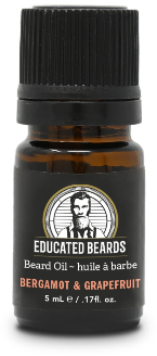 Educated Beards - Bergamot Grapefruit Beard Oil 5ml/.17fl.oz
