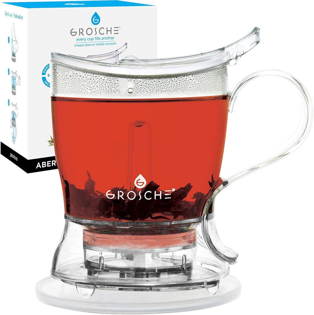 GROSCHE International - GROSCHE ABERDEEN Smart Tea Maker, Tea Steeper - Clear