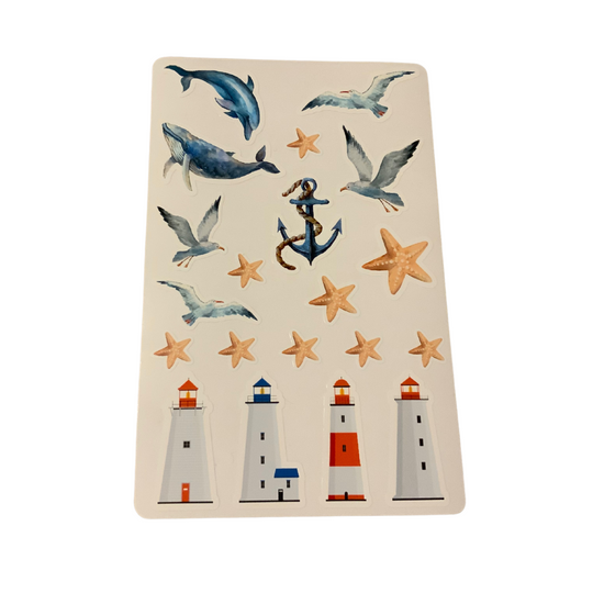 Maritime Themed Sticker Sheets - Local Made