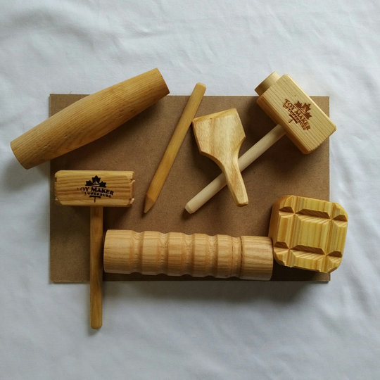 Wooden Tools For Dough and Clay Play