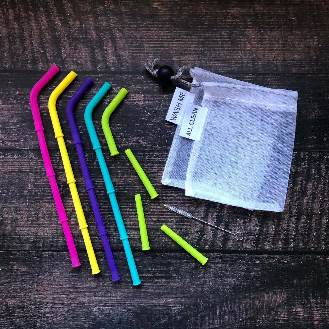 Big Bee, Little Bee - Build-A-Straw Reusable Silicone Straws: Brights