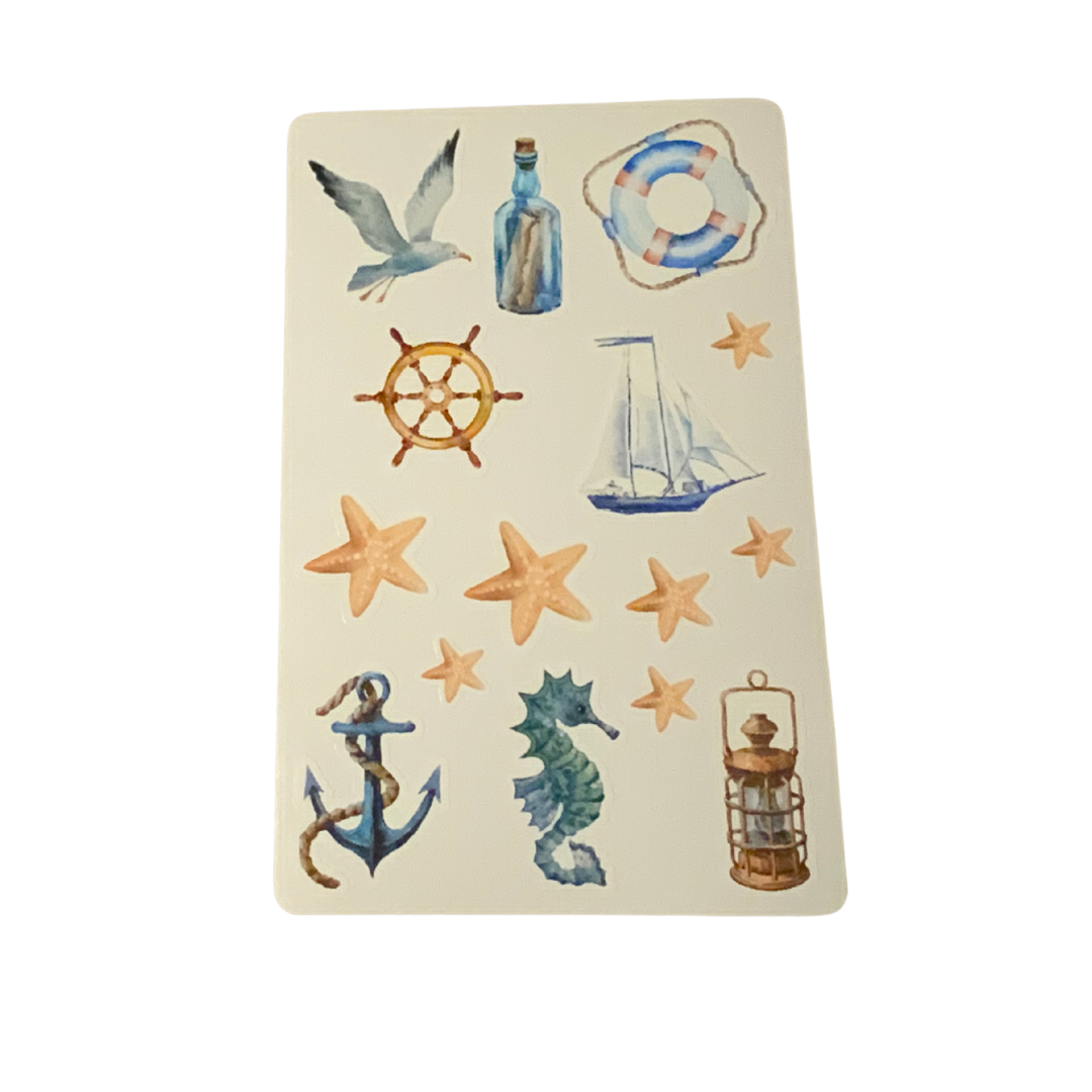 Maritime Themed Sticker Sheets - Local Made