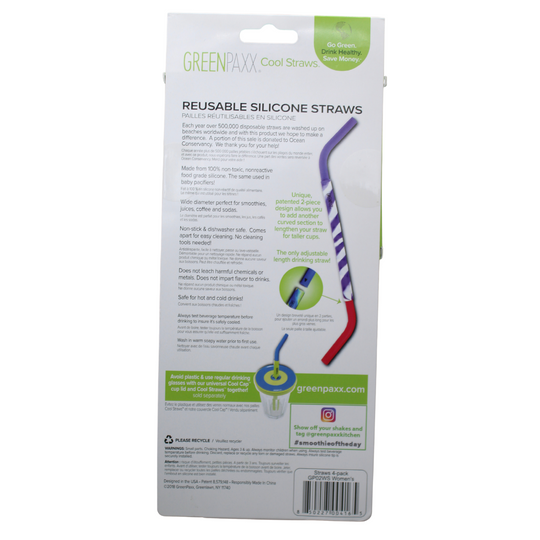 Green Pax Silicone Straw