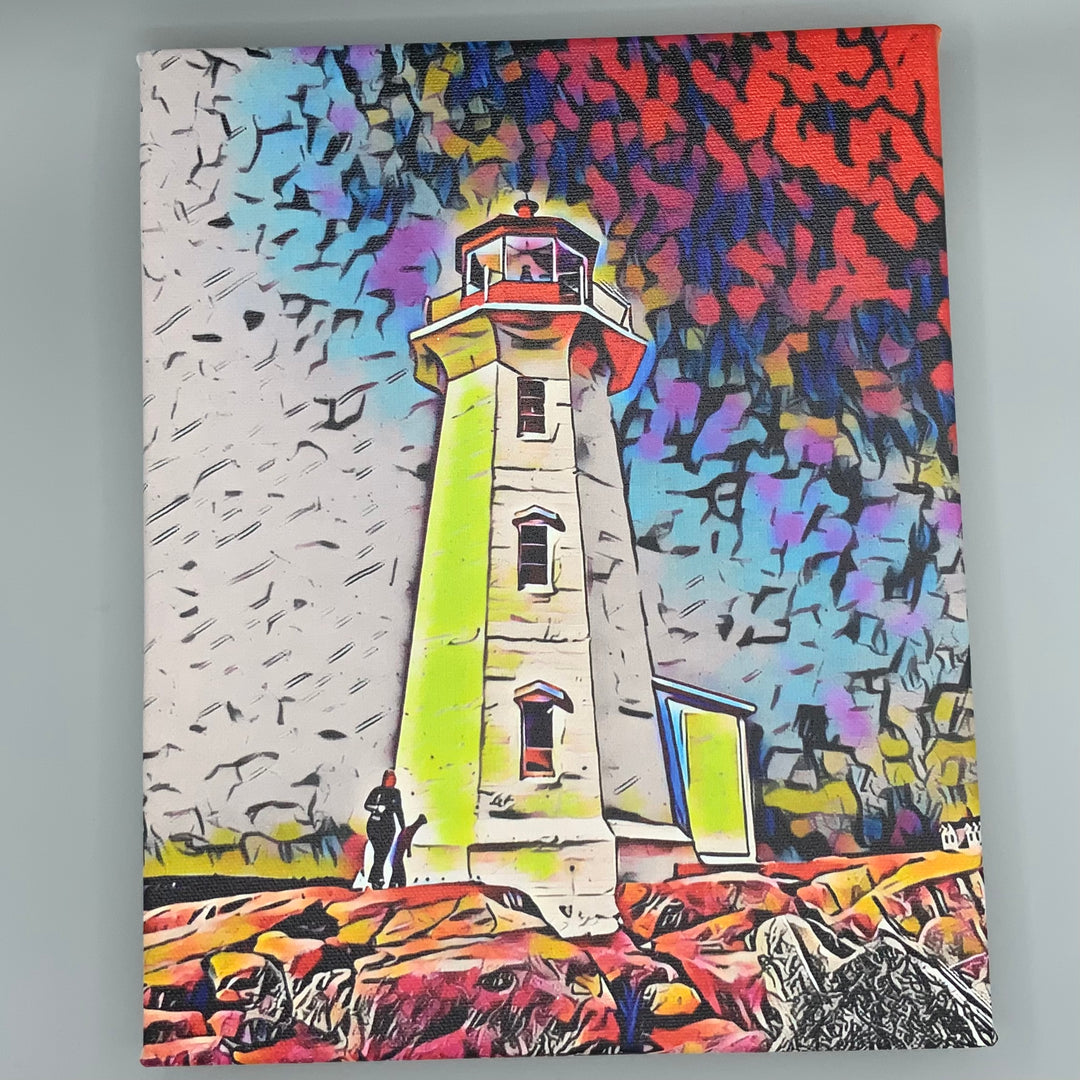 Peggy’s Cove Lighthouse Abstract Art