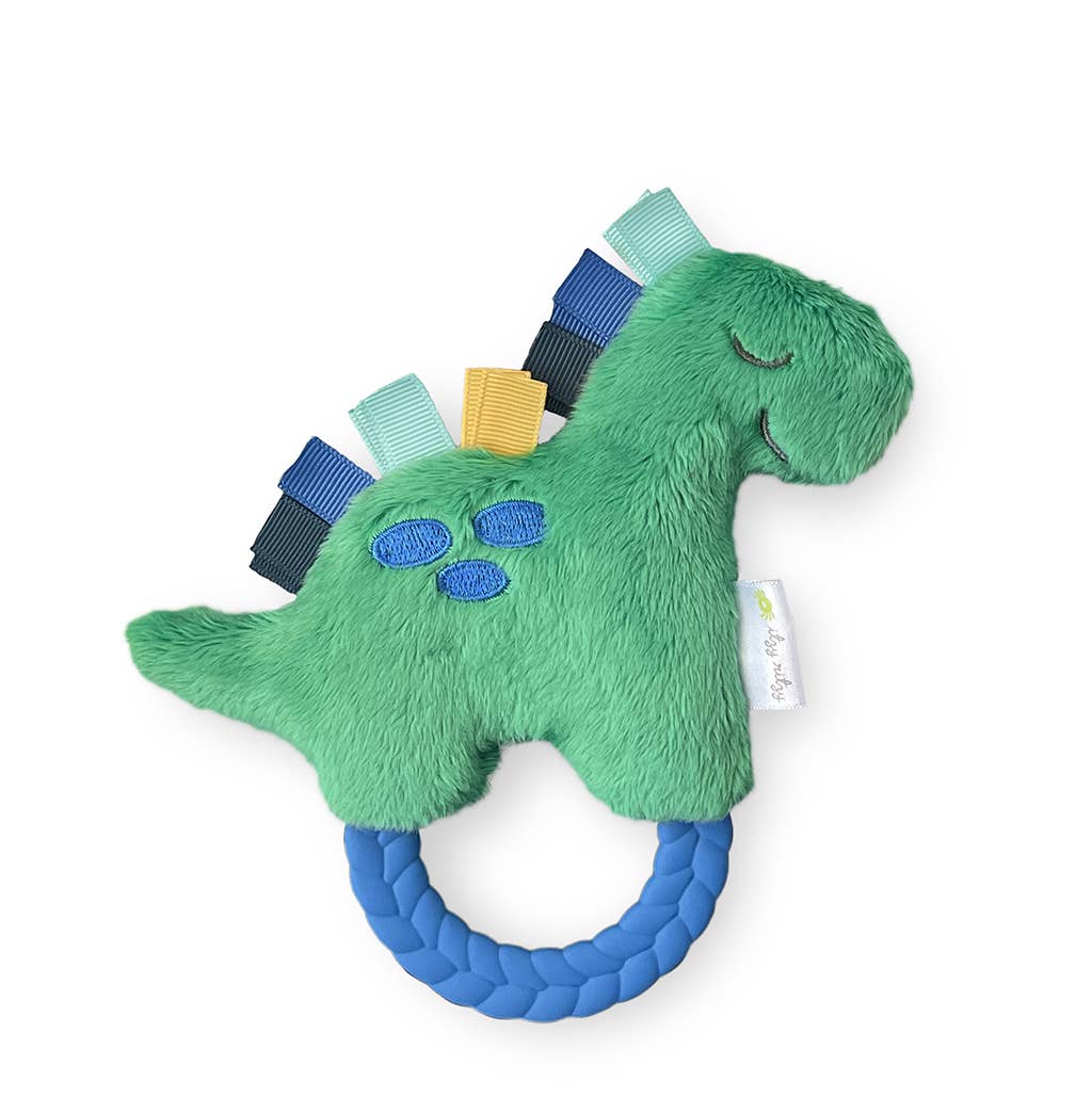Itzy Ritzy - NEW Dino Ritzy Rattle Pal™ Plush Rattle Pal with Teether