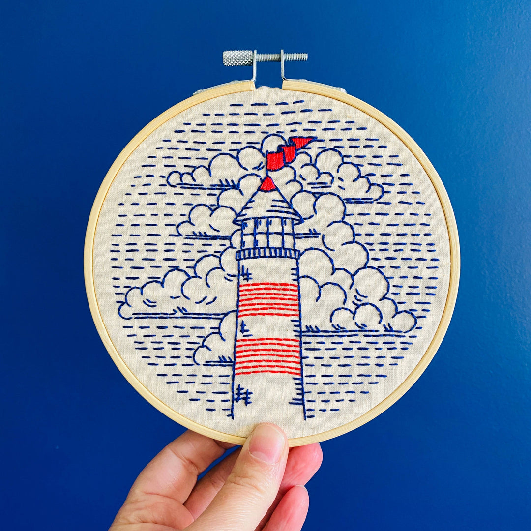 Hook, Line & Tinker Embroidery Kits Inc - Lighthouse Embroidery Kit